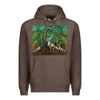 Coffee brachiosaurus Premium Hoodie - Artiststas