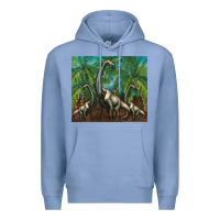 Colony Blue brachiosaurus Premium Hoodie - Artiststas
