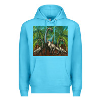 Ocean Blue brachiosaurus Premium Hoodie - Artiststas