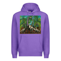 Purple brachiosaurus Premium Hoodie - Artiststas