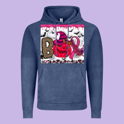 Boo October Vintage Hoodie Designed By Cowhidedigitalart