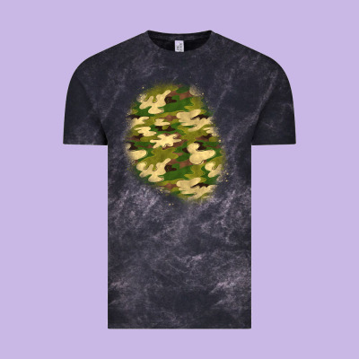 Camouflage Patch 3 Vintage Tee Designed By Bundleandbundleshop