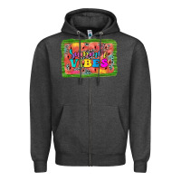 Charcoal Heather summer vibes watermelon Zipper Hoodie - JahusDesignShop
