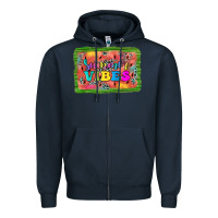 Navy summer vibes watermelon Zipper Hoodie - JahusDesignShop