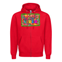 Red summer vibes watermelon Zipper Hoodie - JahusDesignShop