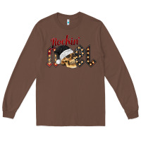 Chestnut rockin noel skull Long Sleeve Tee - CowhideDigitalArt