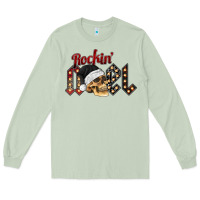 Matcha rockin noel skull Long Sleeve Tee - CowhideDigitalArt