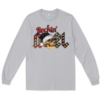 Moon Dust rockin noel skull Long Sleeve Tee - CowhideDigitalArt