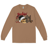 Toasted Coconut rockin noel skull Long Sleeve Tee - CowhideDigitalArt
