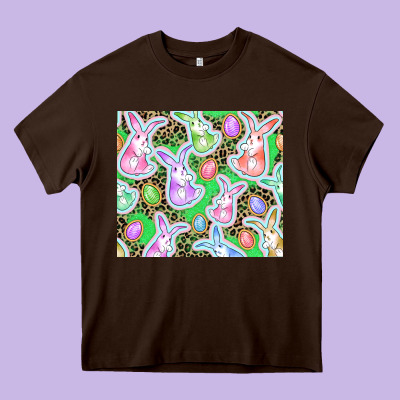 Easter Bunny And Egg Heavy Core Tee Designed By Cowgirlartshop