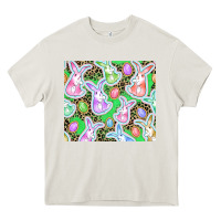 Cream Easter bunny and egg Heavy Core Tee - CowGirlArtShop