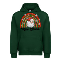 Forest Green merry christmas santa rainbow Urban Hoodie - Jasminsmagicworld