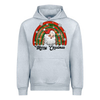 Heather Grey merry christmas santa rainbow Urban Hoodie - Jasminsmagicworld