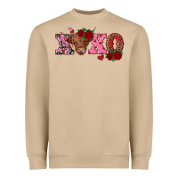 Mushroom xoxo highland cow Heavyweight Sweatshirt - RanaPortraitStore