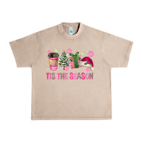 French Oak Pink Christmas Tis The Season Urban Heavy Tee - FaDigitalArtStudio