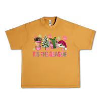 Peanut Butter Pink Christmas Tis The Season Urban Heavy Tee - FaDigitalArtStudio