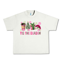 Pistachio Pink Christmas Tis The Season Urban Heavy Tee - FaDigitalArtStudio