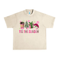 Sandshell Pink Christmas Tis The Season Urban Heavy Tee - FaDigitalArtStudio