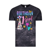 Cloud Black birthday girl 1 Vintage Tee - BundleAndBundleShop