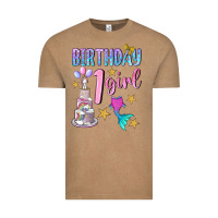 Vintage Coffee birthday girl 1 Vintage Tee - BundleAndBundleShop