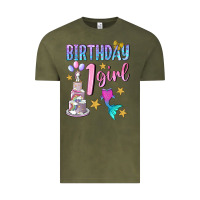 Vintage Olive birthday girl 1 Vintage Tee - BundleAndBundleShop