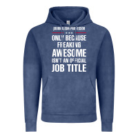 Vintage Denim gift for freaking awesome journalism professor Vintage Hoodie - DesigneFamous