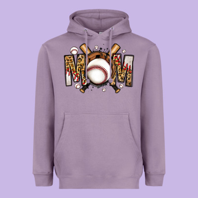 Baseball Mom Heavyweight Hoodie Designed By Jasminsmagicworld