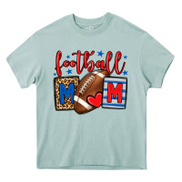 Arona Football mom red and blue team color mother's day Heavy Core Tee - HowdyJamesFarm