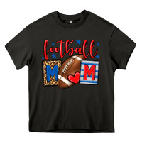 Asphalt Football mom red and blue team color mother's day Heavy Core Tee - HowdyJamesFarm