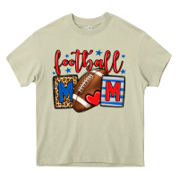 Mossy Football mom red and blue team color mother's day Heavy Core Tee - HowdyJamesFarm