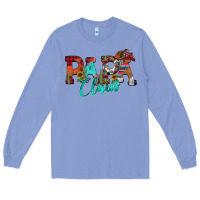 Colony Blue Papa Claus Long Sleeve Tee - CowhideDigitalArt