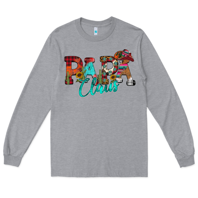 Papa Claus Long Sleeve Tee by CowhideDigitalArt | Teevron