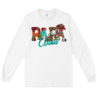 White Papa Claus Long Sleeve Tee - CowhideDigitalArt