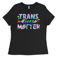 Black Western LGBTQ+ Trans Lives Matter Ladies Tee - BundleAndBundleShop