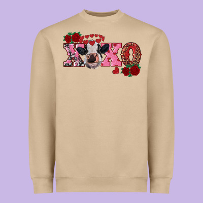Xoxo Calf Heavyweight Sweatshirt Designed By Ranaportraitstore
