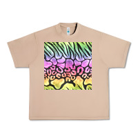 Burro neon rainbow safari seamless pattern Urban Heavy Tee - BundleAndBundleShop