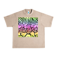 French Oak neon rainbow safari seamless pattern Urban Heavy Tee - BundleAndBundleShop