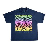 Navy neon rainbow safari seamless pattern Urban Heavy Tee - BundleAndBundleShop