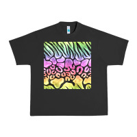Pigment Black neon rainbow safari seamless pattern Urban Heavy Tee - BundleAndBundleShop