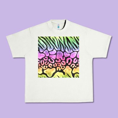 Neon Rainbow Safari Seamless Pattern Urban Heavy Tee Designed By Bundleandbundleshop