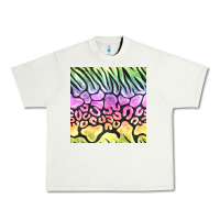 Pistachio neon rainbow safari seamless pattern Urban Heavy Tee - BundleAndBundleShop