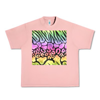 Salmon neon rainbow safari seamless pattern Urban Heavy Tee - BundleAndBundleShop