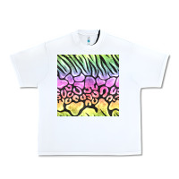 White neon rainbow safari seamless pattern Urban Heavy Tee - BundleAndBundleShop