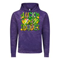 Cloud Purple Lucky Dude Vintage Hoodie - CowhideDigitalArt