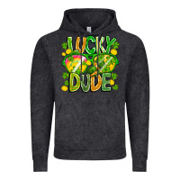 Vintage Black Lucky Dude Vintage Hoodie - CowhideDigitalArt