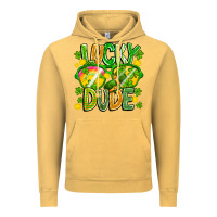 Vintage Mustard Lucky Dude Vintage Hoodie - CowhideDigitalArt