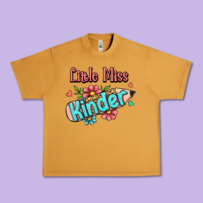 Little Miss Kindergarten Urban Heavy Tee Designed By Jasminsmagicworld