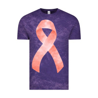 Cloud Purple uterine or endometrial cancer ribbon Vintage Tee - FaDigitalArtStudio