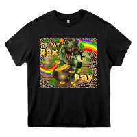 Black St. Pat Rex Day Heavy Core Tee - CowGirlArtShop
