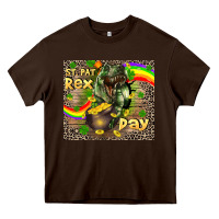 Chocolate Brown St. Pat Rex Day Heavy Core Tee - CowGirlArtShop